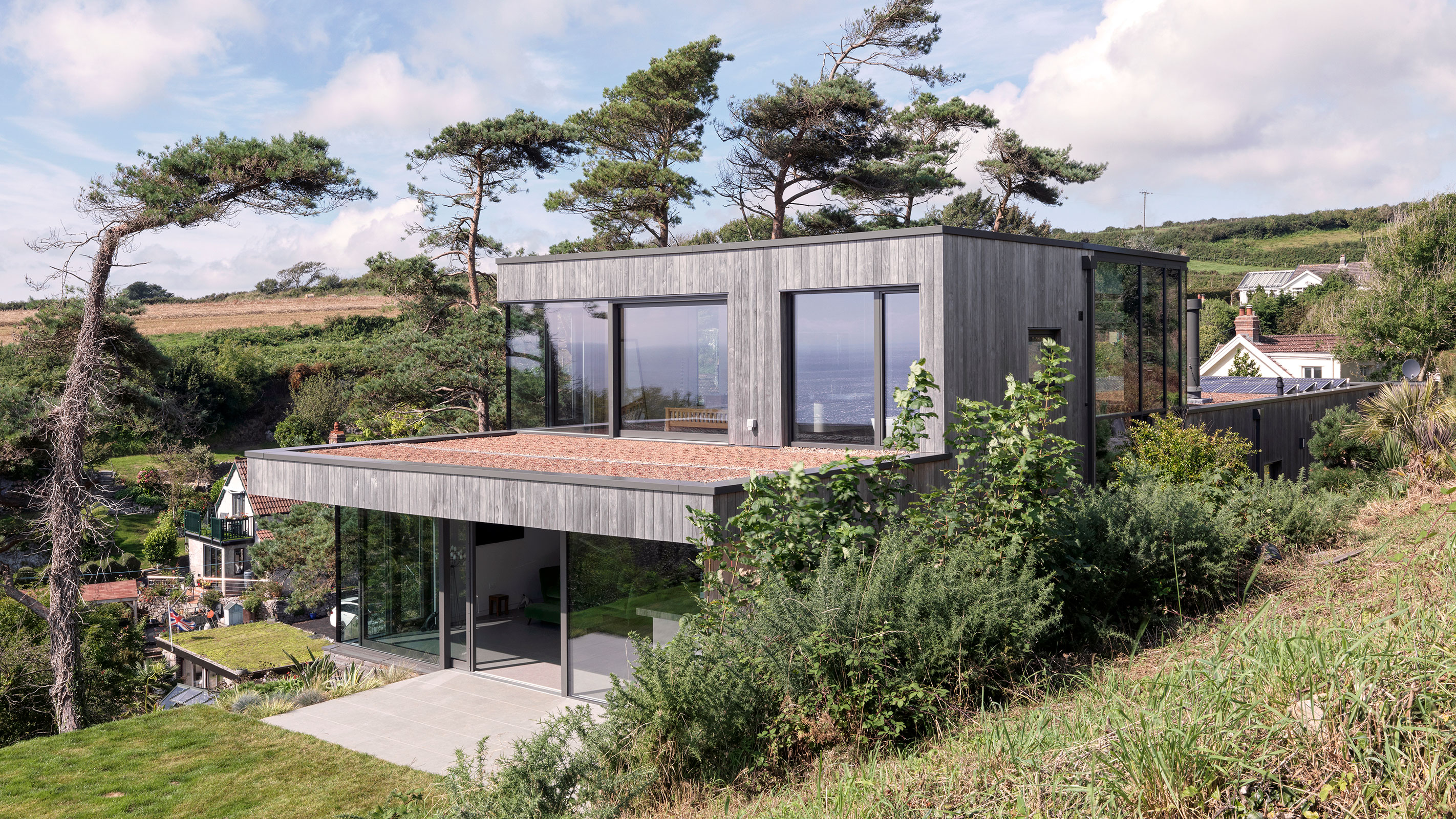 Modern flat roof installation on a UK property