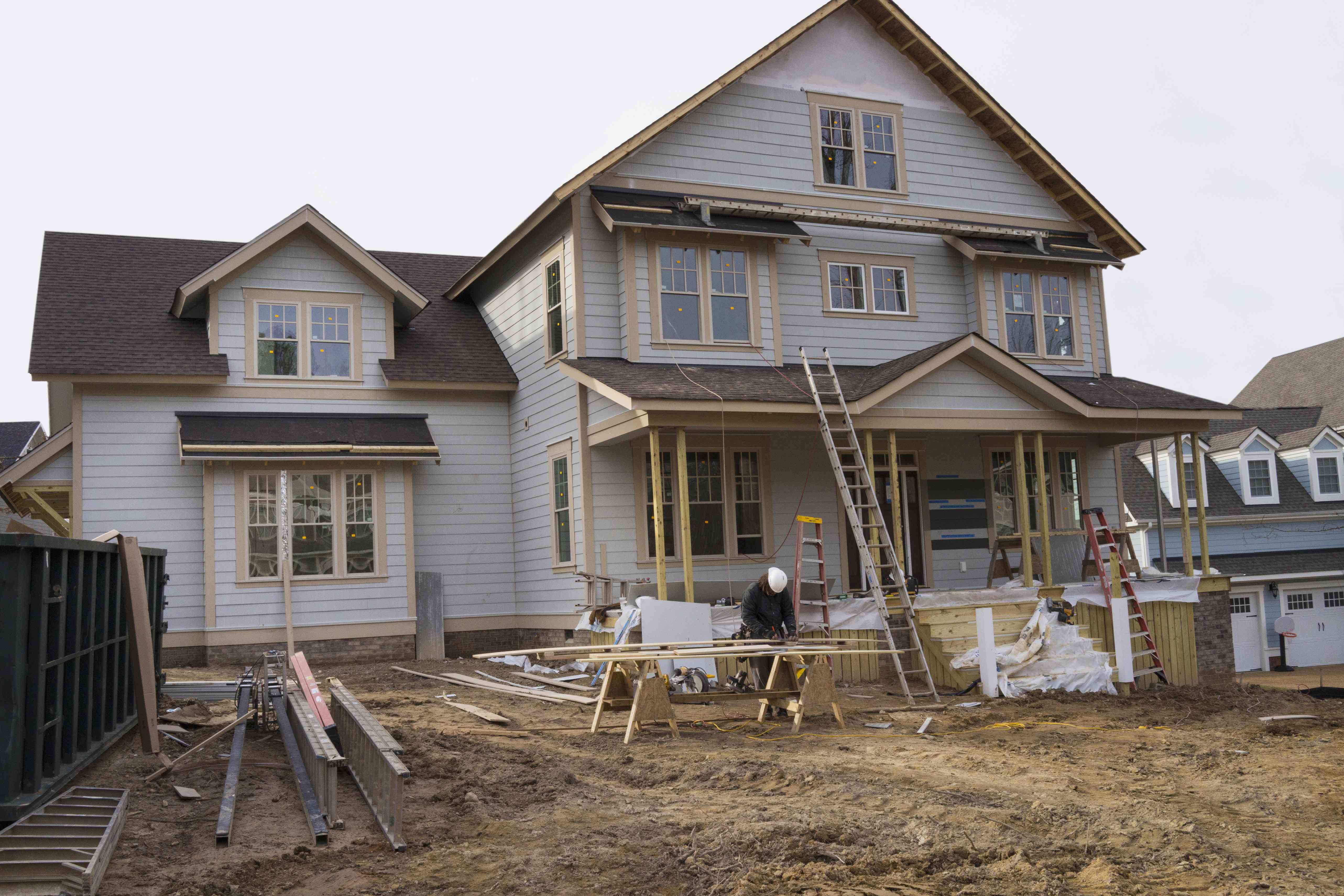 Professional home renovation exterior work
